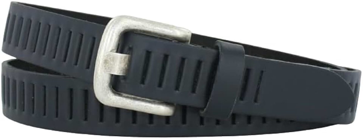 Riemen Dames/Heren 3cm | Sleufriem Glad leer | Kleur: Zwart| Riemmaat: 120 (totale lengte: 135cm) | 100% Echt Leer | Nikkelvrije gesp