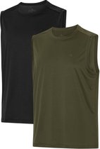 DANISH ENDURANCE Mesh Gym Tanktop - Lichtgewicht - Heren - 2-pack - Maat M