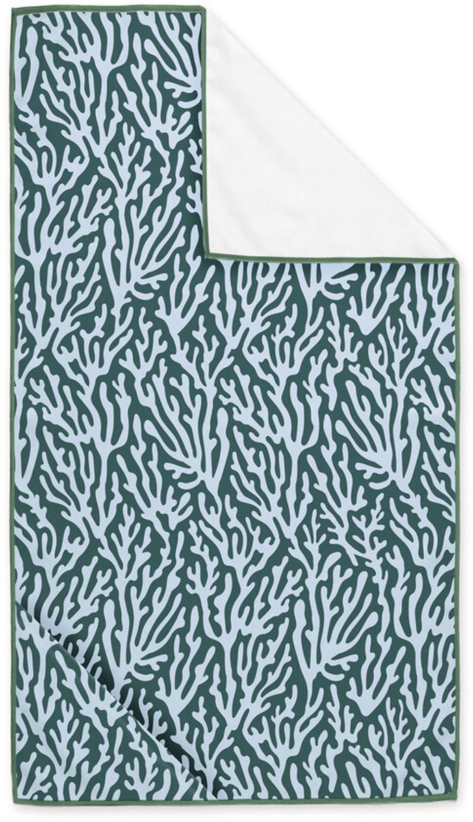 Byrklund Strandlaken Ocean Corals - 90x180 - 88% Gerecycled Polyester (GRS) / 12% Polyamide - Blauw