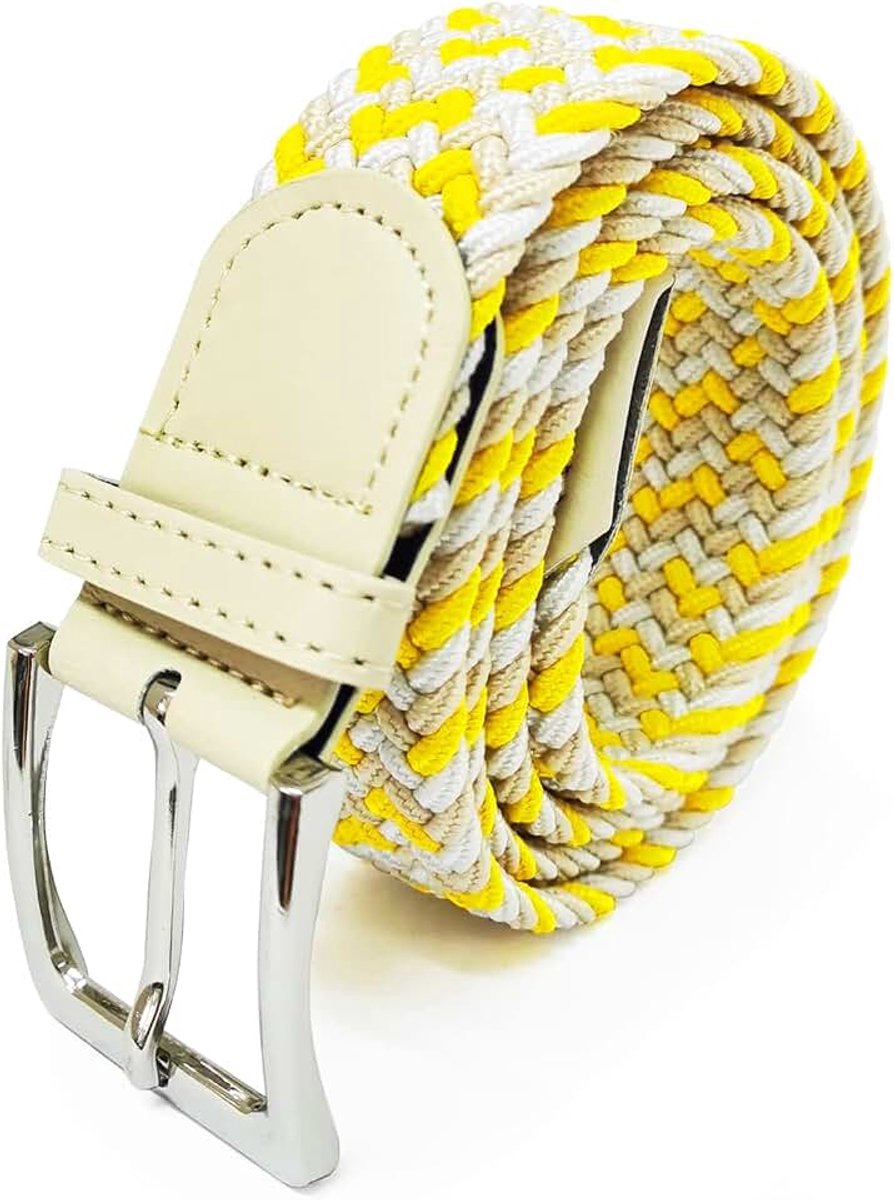 Unisex elastische stoffen riem Gevlochten stretch riem Rekbare riem voor dames en heren