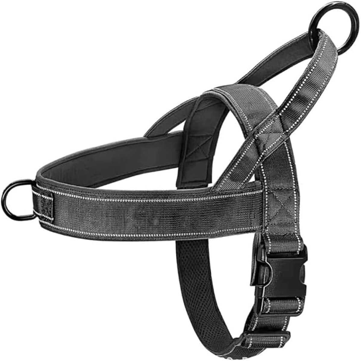 Tegen trekken, maat XL, borstvest, hond, frontclip, tactisch, voor honden, zonder trekken, tactisch harnas