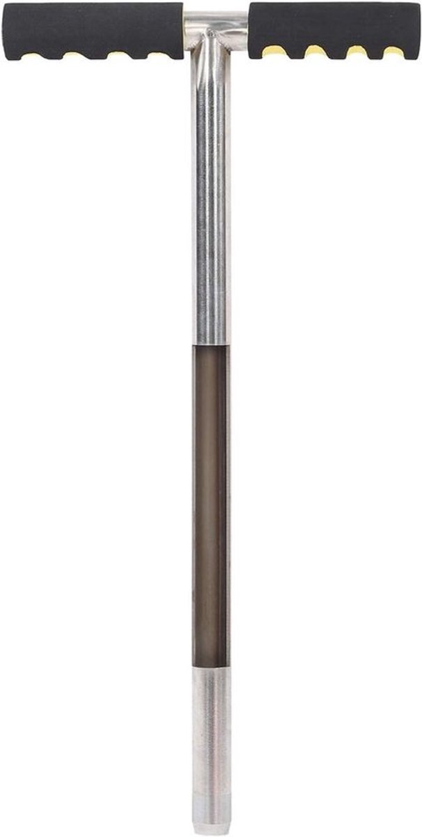 51 cm Bodemmonsternamesonde met roestvrijstalen T-stijl handvat - Bodemstaalnemer voor golfclub grondmonsters.