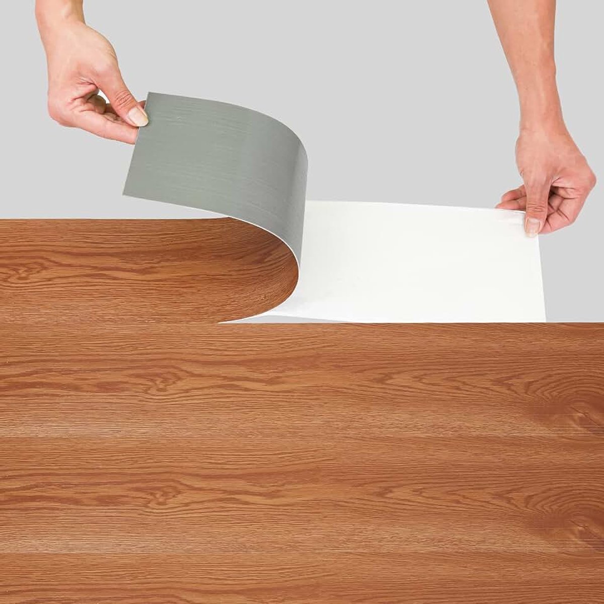 PVC-vloerbedekking, zelfklevend, ca. 4 m², 28 tegels, vinylvloer, antislip, waterdicht, vloertegels, 91,5 x 15,2 cm, laminaat, planken, vinyltegels voor vloerverwarming, klassiek warm eiken