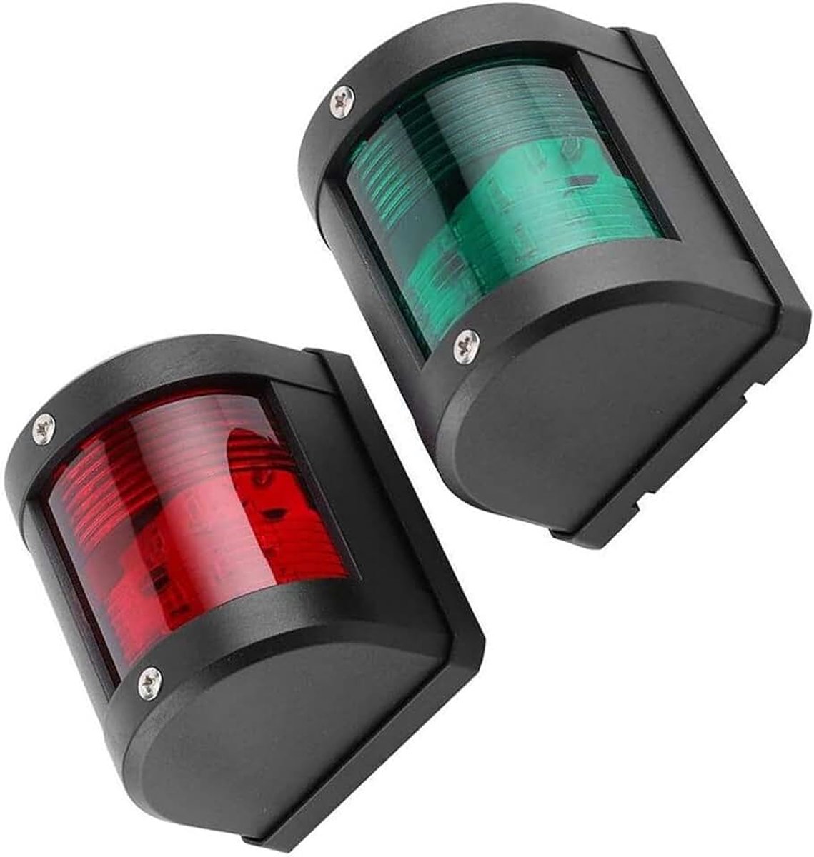 Navigatieverlichting, opvouwbare marine-bootankerlampen, waterdicht signaallicht, rond 360 graden, rood/groen, navigatie, waarschuwing navigatielichten