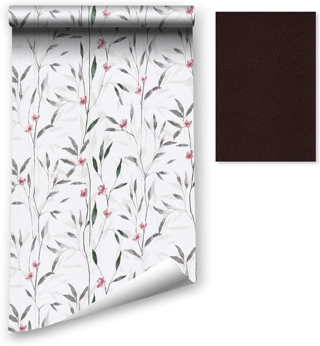Behang afpellen en opplakken, 44,5 x 1200 cm, bloemen, contactbehang, zelfklevende vogels, afneembare vinylfolie met patch