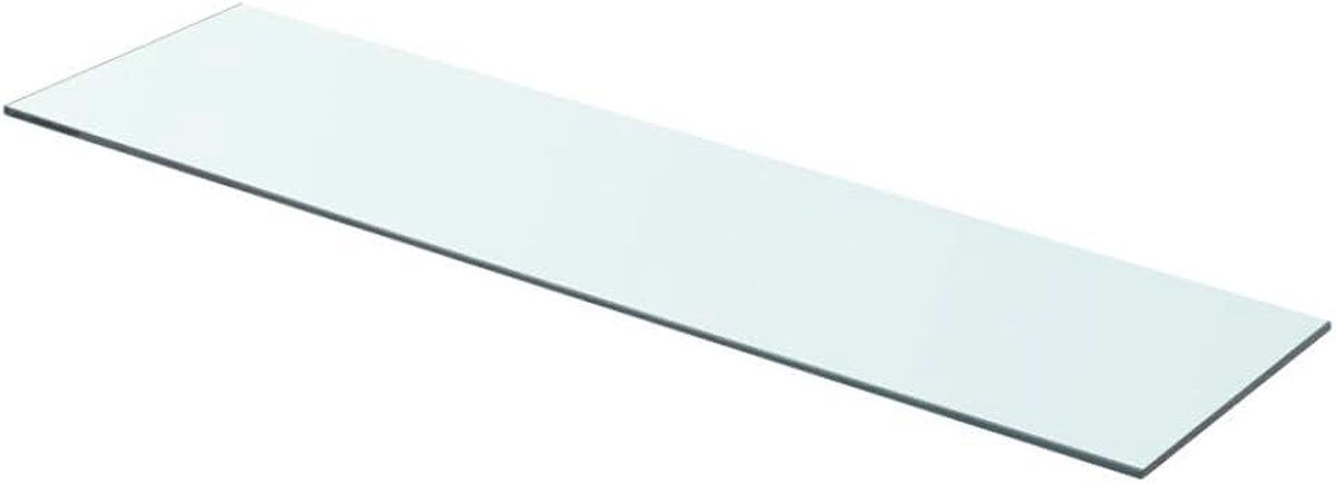 Reserveonderdelen glazen plank glazen bodem plank plank plank max. draagkracht 15 kg 80 x 20 cm Transparant