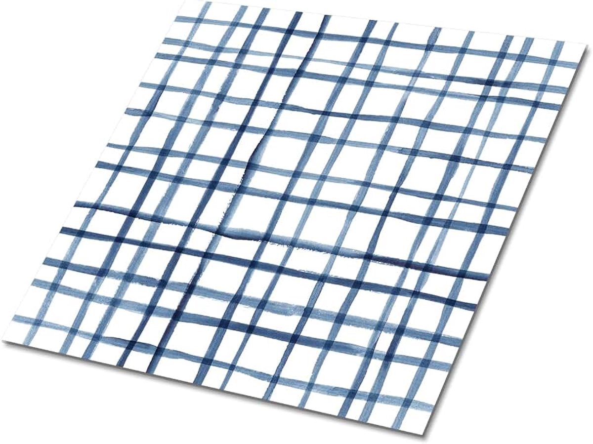Vinyl wandtegels afpellen en opplakken, muurstickers tegel zelfklevende sticker 9 tegels - 30x30 cm Clever - Grille Lines