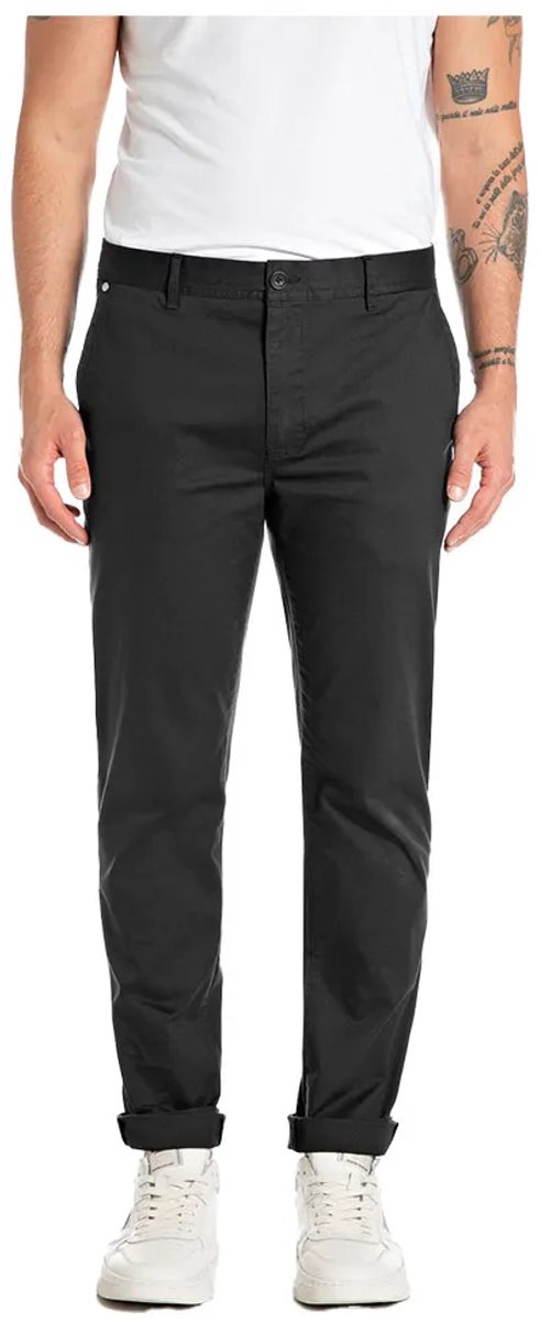 Replay M9998.000.84905 Chino Broek Zwart 31 / 30 Man