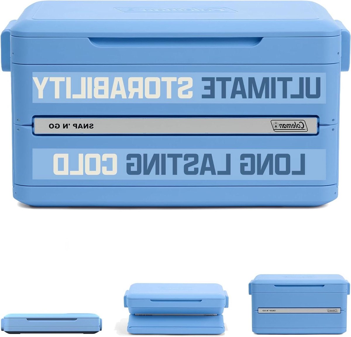 Opvouwbare Koelbox - Geïsoleerde Cooler - Kamperen en Reizen - Ruimtebesparend Ontwerp - 42 Liter Capaciteit - Blauw