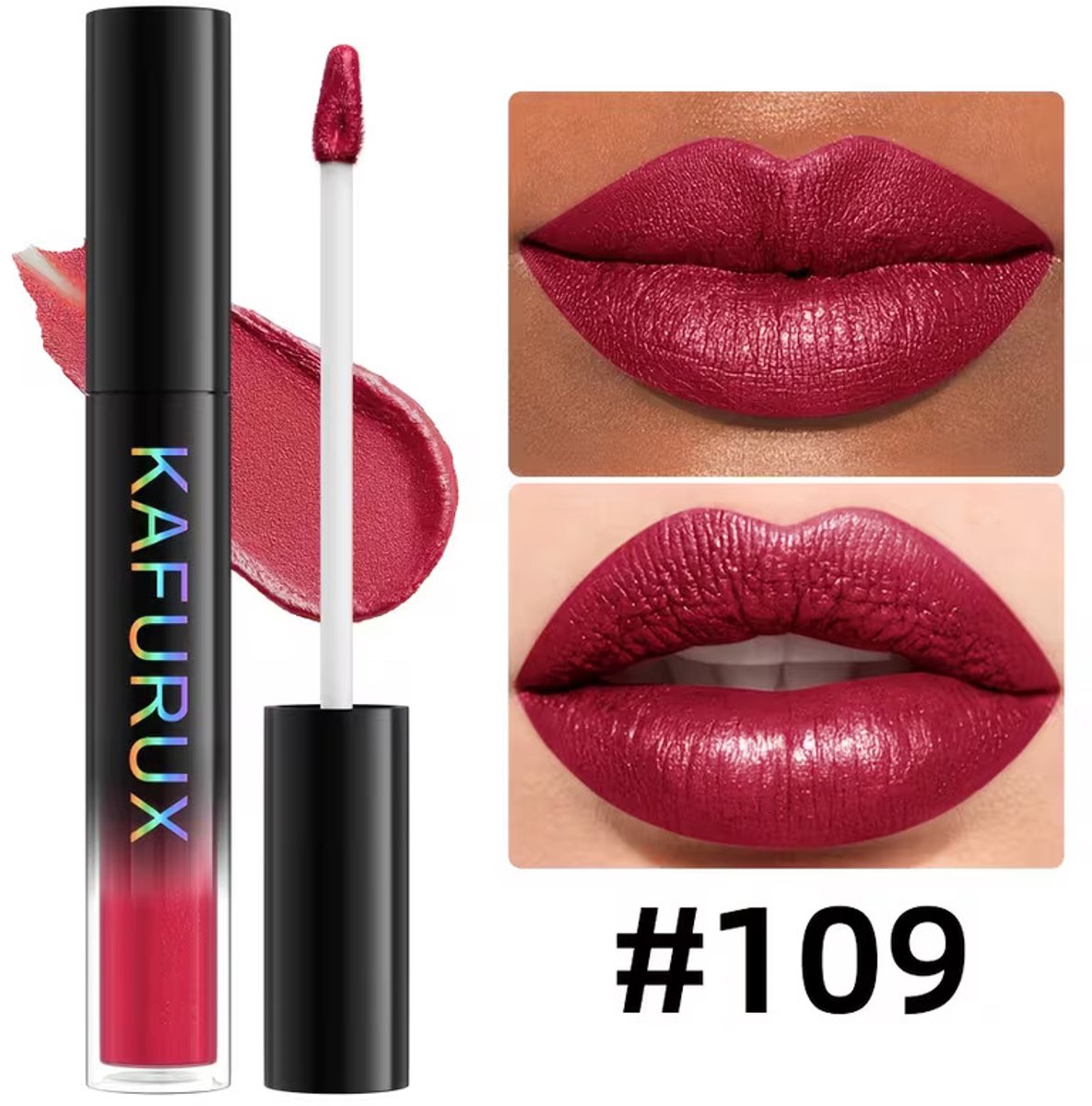Pearly Lip Gloss Rose Red – Langhoudende Shimmer Lipgloss met Parelmoerglans – Waterproof Lipgloss