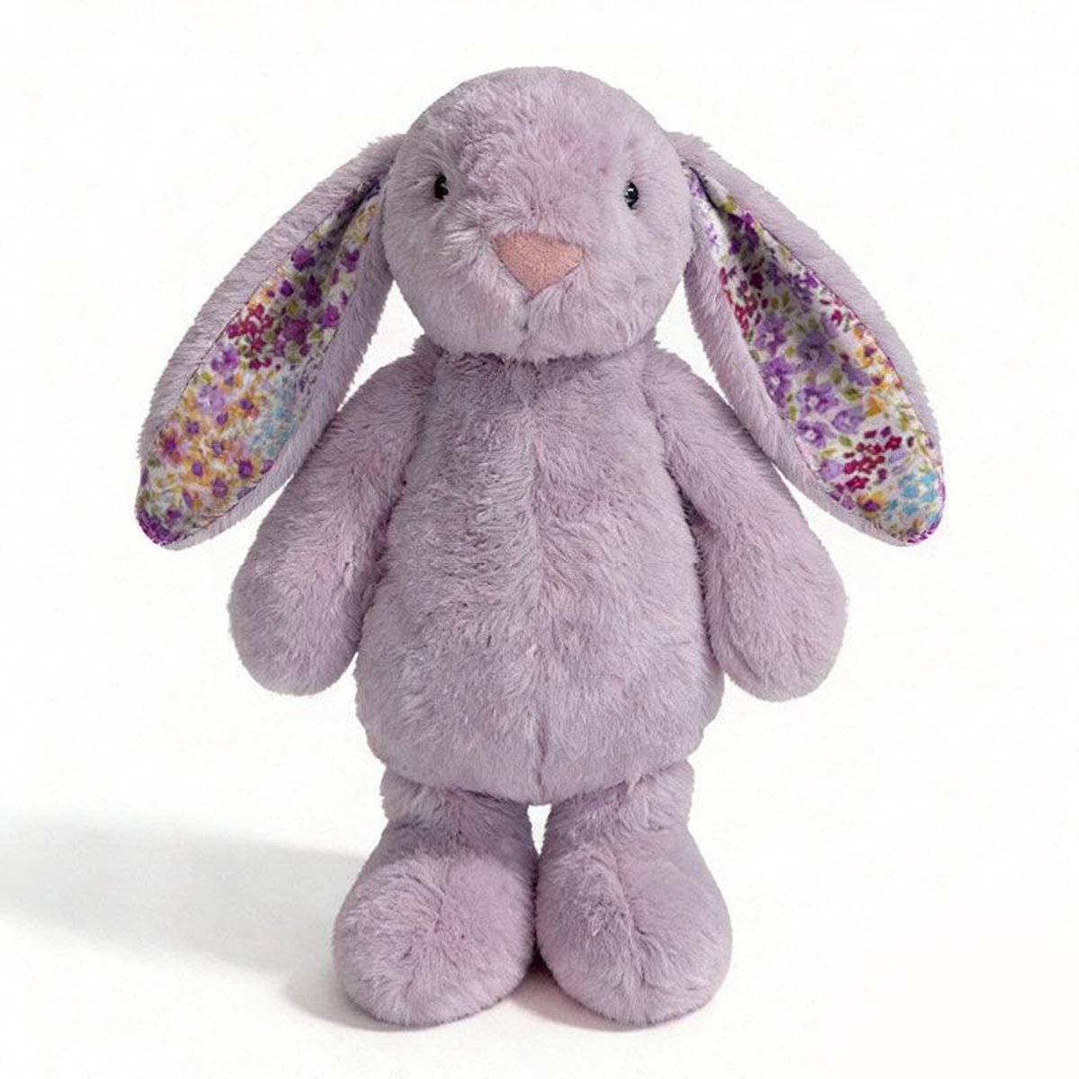 Casalora Pluche Knuffels – Konijn Knuffel 20 cm – Knuffel Met Bloemenoren Kawaii Design Zacht Knuffeldier – Paars