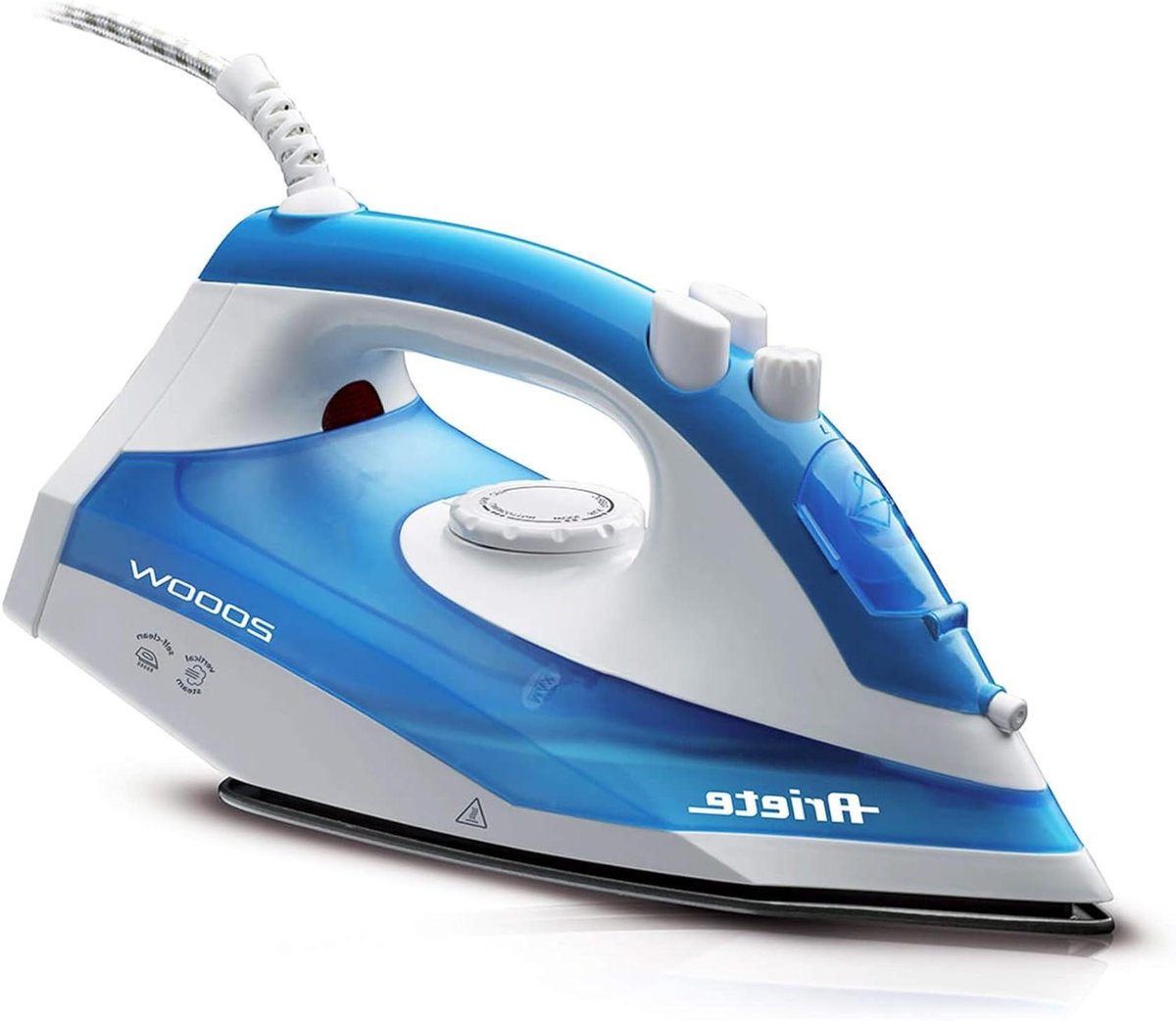 Stoomstrijkijzer - Kledingstomer - Kreukvrij Maken - Anti-aanbaklaag - 2000 Watt - Blauw
