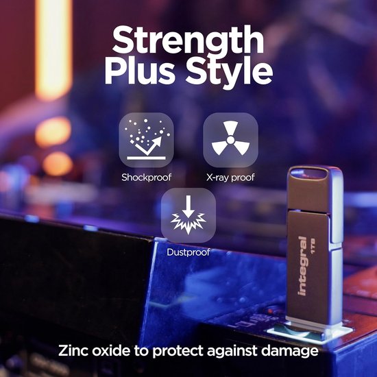 USB Flash Drive - Draagbare Opslag - Bestanden Overzetten - Dubbele Poort Connectiviteit - 256 GB - Grijs — afbeelding 4
