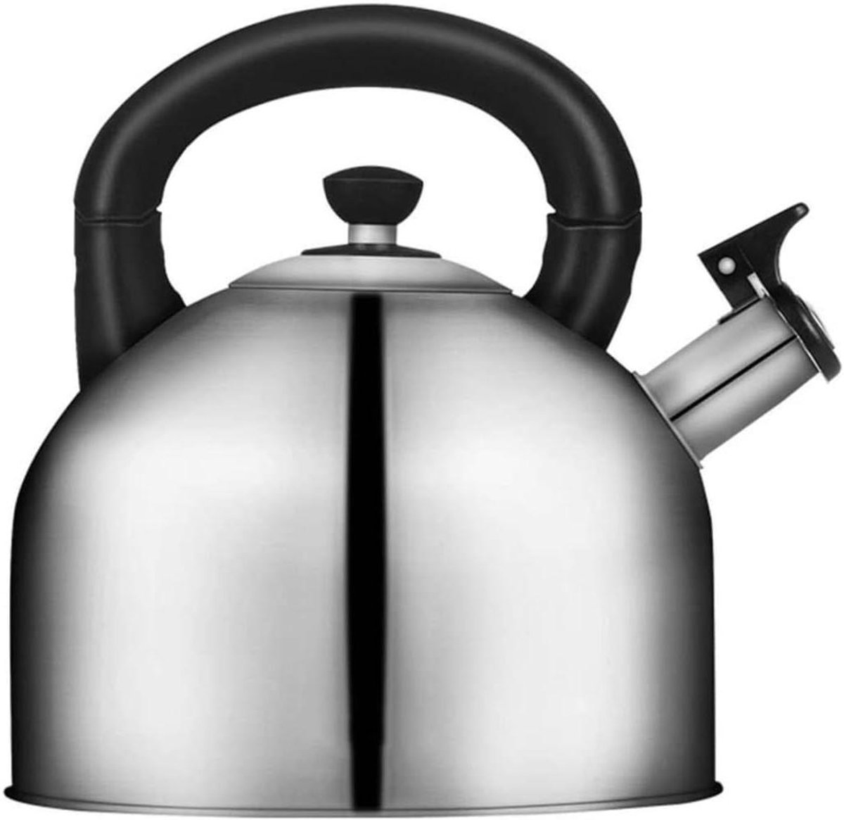 Waterkoker Roestvrijstaal - Theeketel Kookketel - Water Koken - Luid Fluit Signaal - 4 Liter Inhoud - Zilver