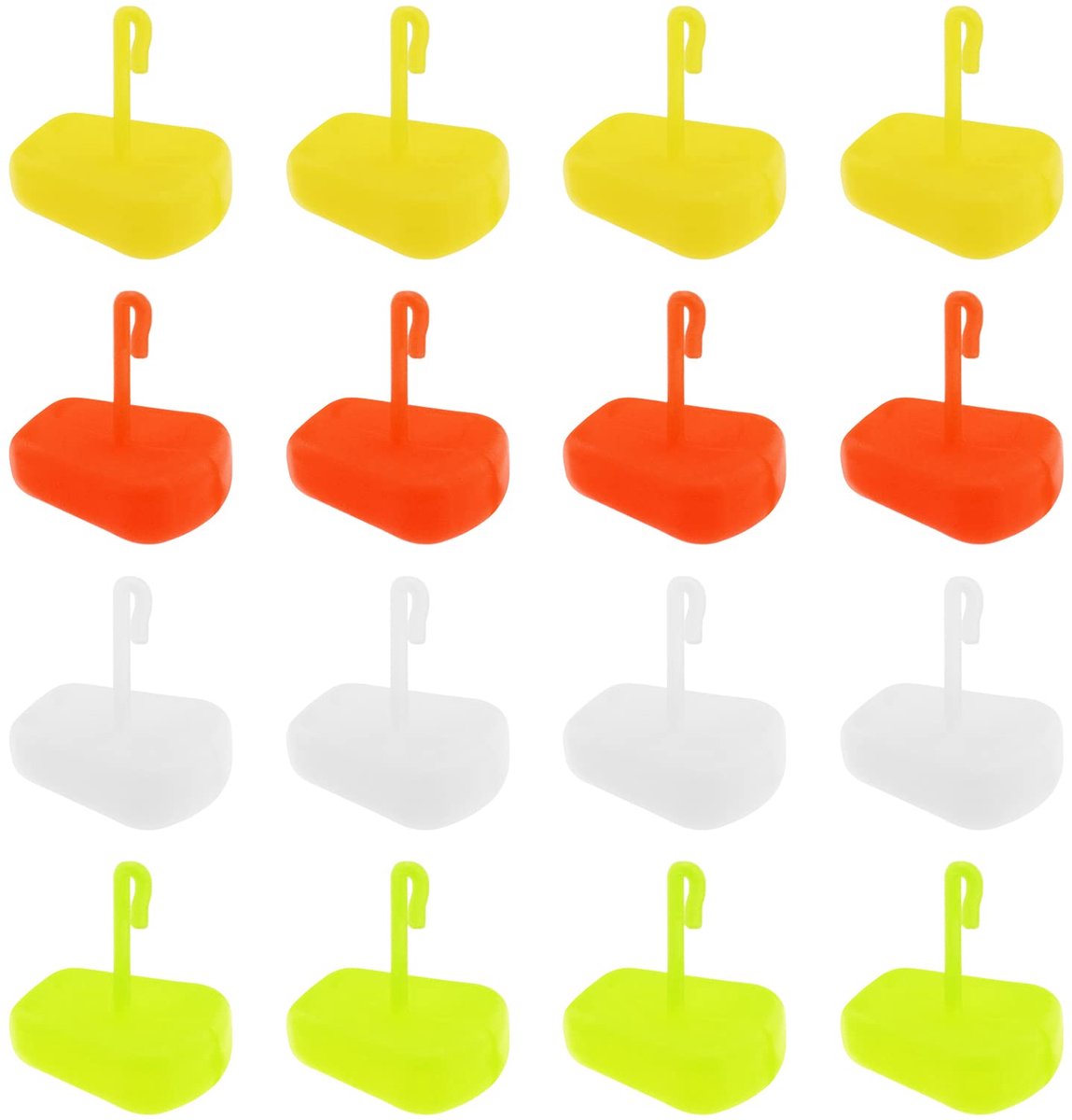 100Pcs Corn Bait Stops Fake Corn Soft Bait Artificial Fishing Lure Simulated Corn Kernel Bait Hangers with Hooks Fishing Accessories