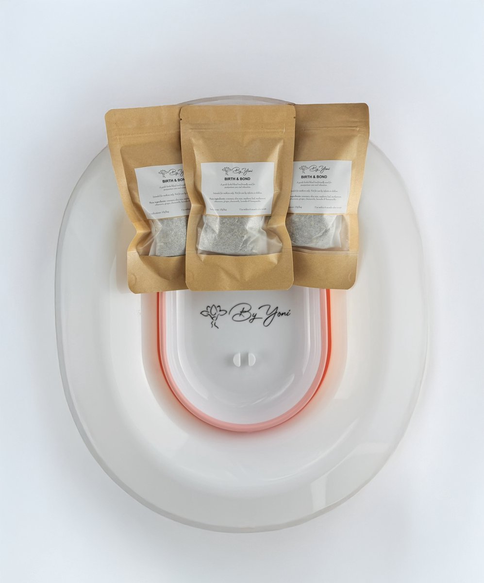 By Yoni Steaming Set Birth & Bond – Postpartum – Yoni Stomen – Yoni Stoel – Yoni Kruiden