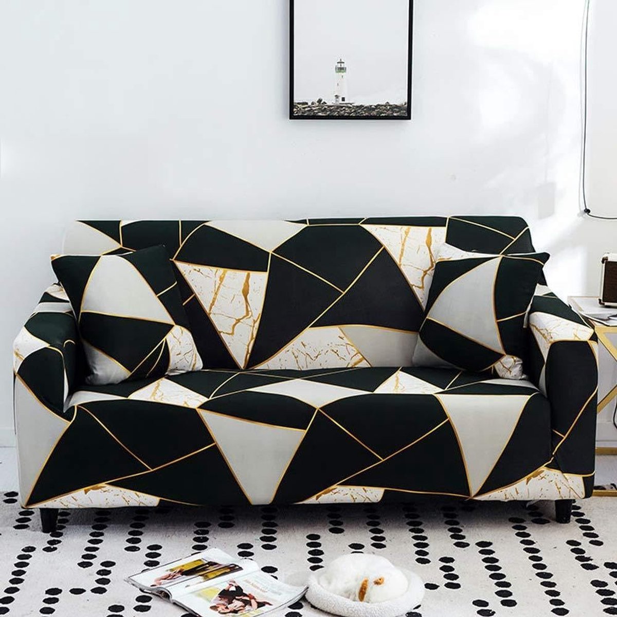Hoes Sectionele Elastische Stretch Sofa Cover Voor Woonkamer Couch Cover L Vorm Hoek Fauteuil Cover 1/2/3/4 Zits (Pillow Casex2 45x45,Color 15)