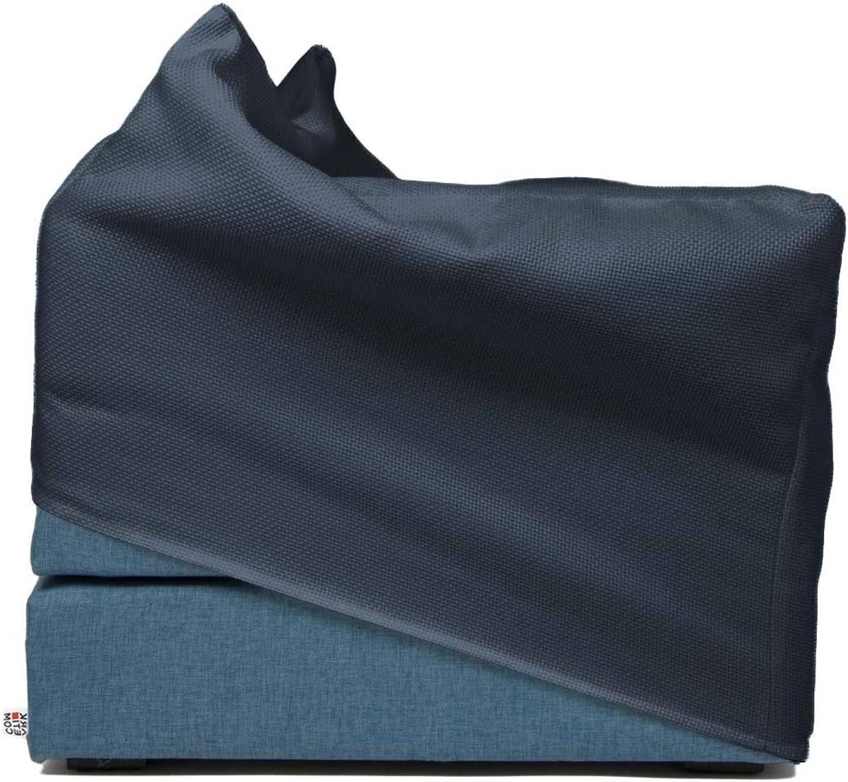 Zitzak Bed - Poef Ottomaans - Ruimte Besparen - Handgemaakt Italiaans - 80 x 60 cm - Groen