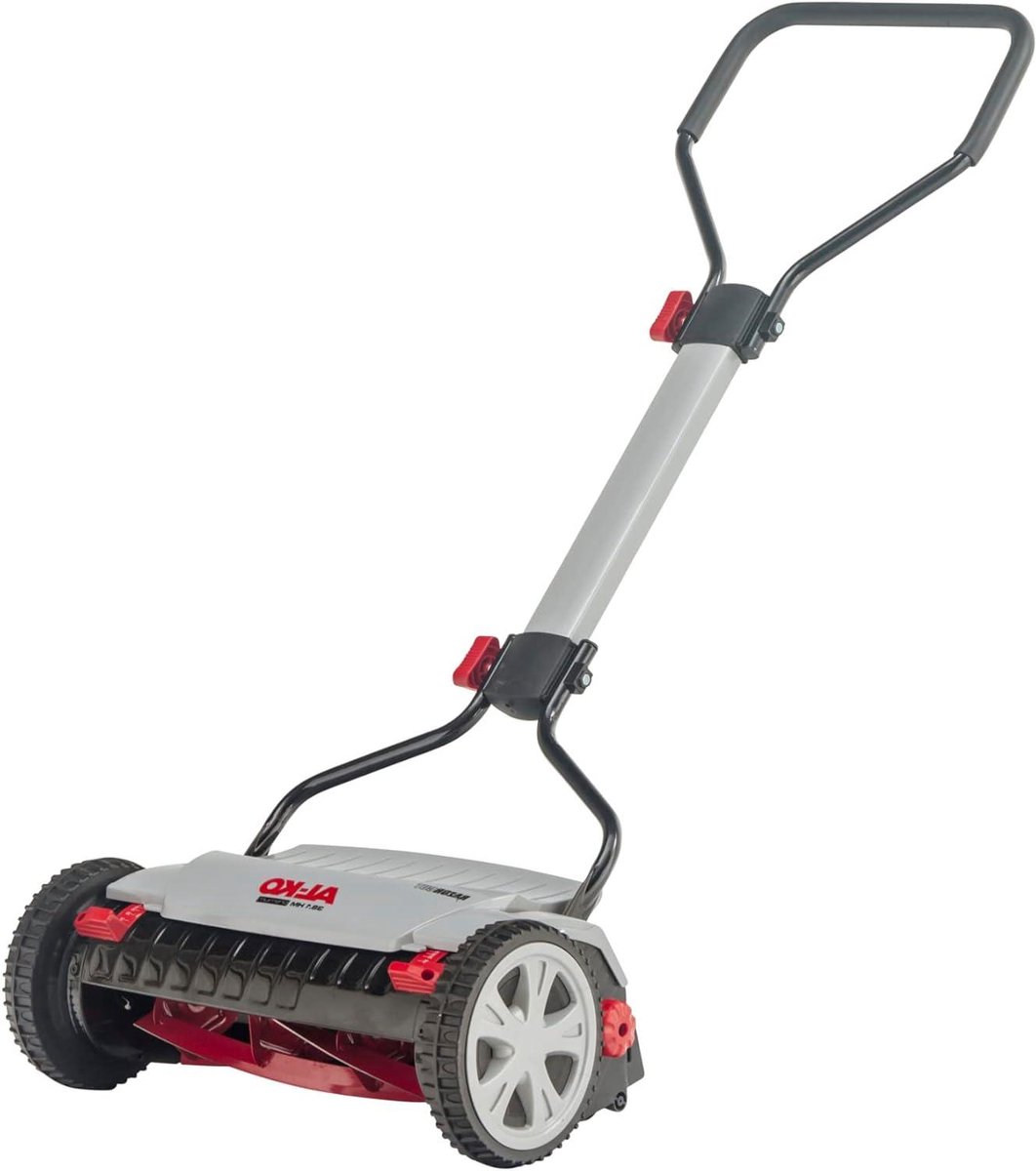 Cilindergrasmaaier Premium - Handmaaier Spiraal - Gazon Onderhoud - Precisie Snijden - 38 cm - Grijs