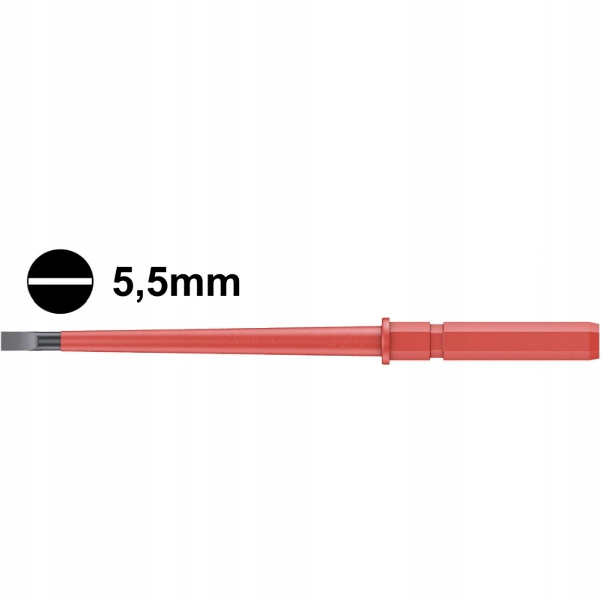 Wera VDE verwisselbare bit plat 5,5 mm x 154 mm - geïsoleerd