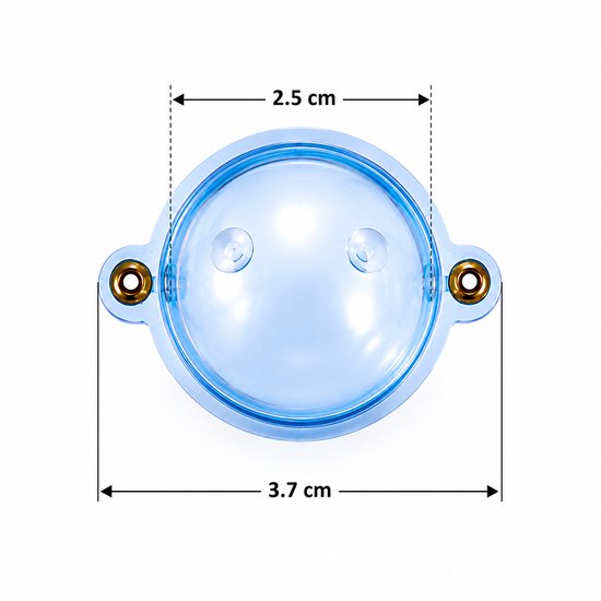 S&D - Transparante Dobbers voor Vissen - Vulbaar met Water - Blauw - 5 Stuks van S&D — afbeelding 2