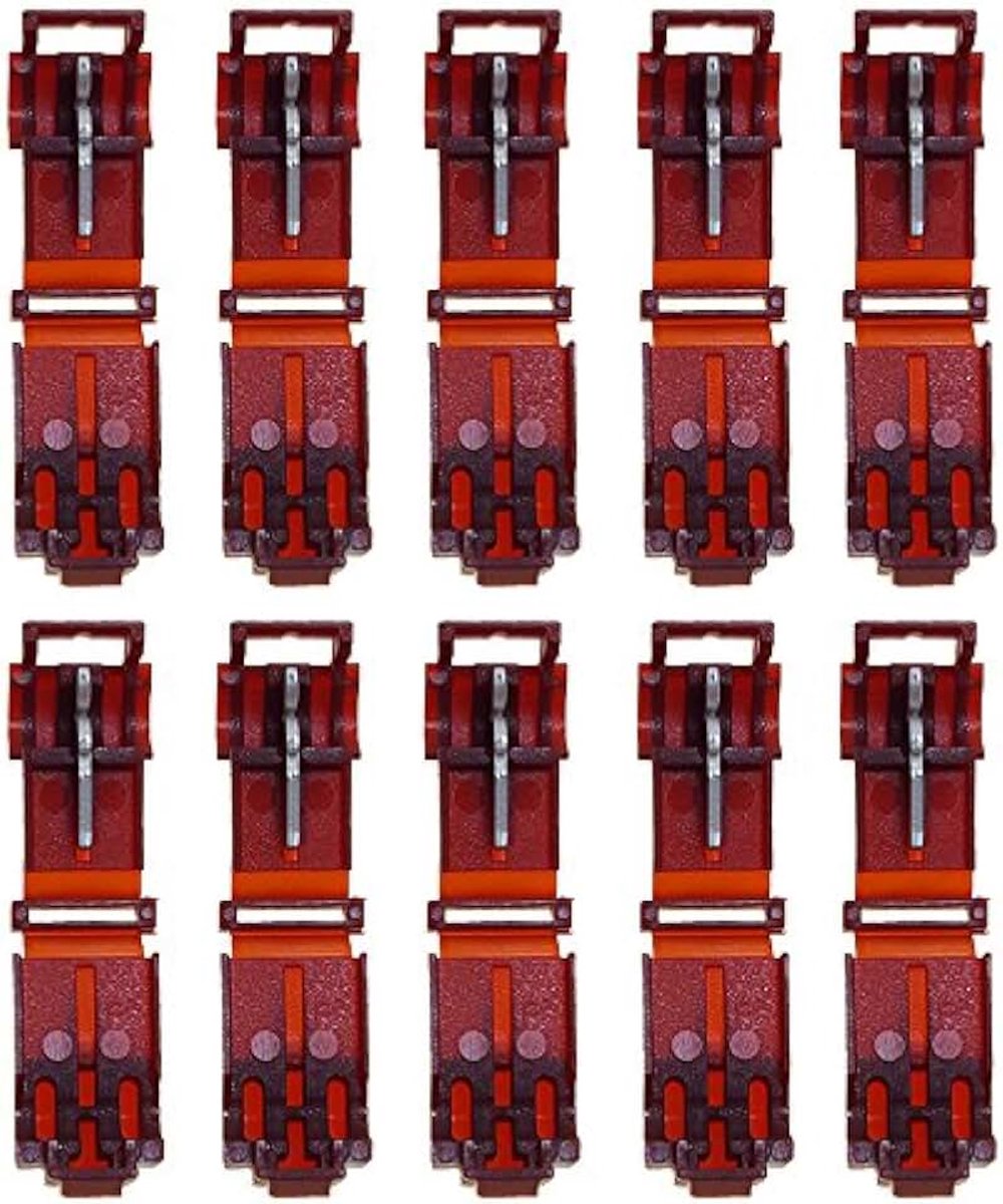 Snelverbinder, 10 x rood, 0,5 tot 1,5 mm²