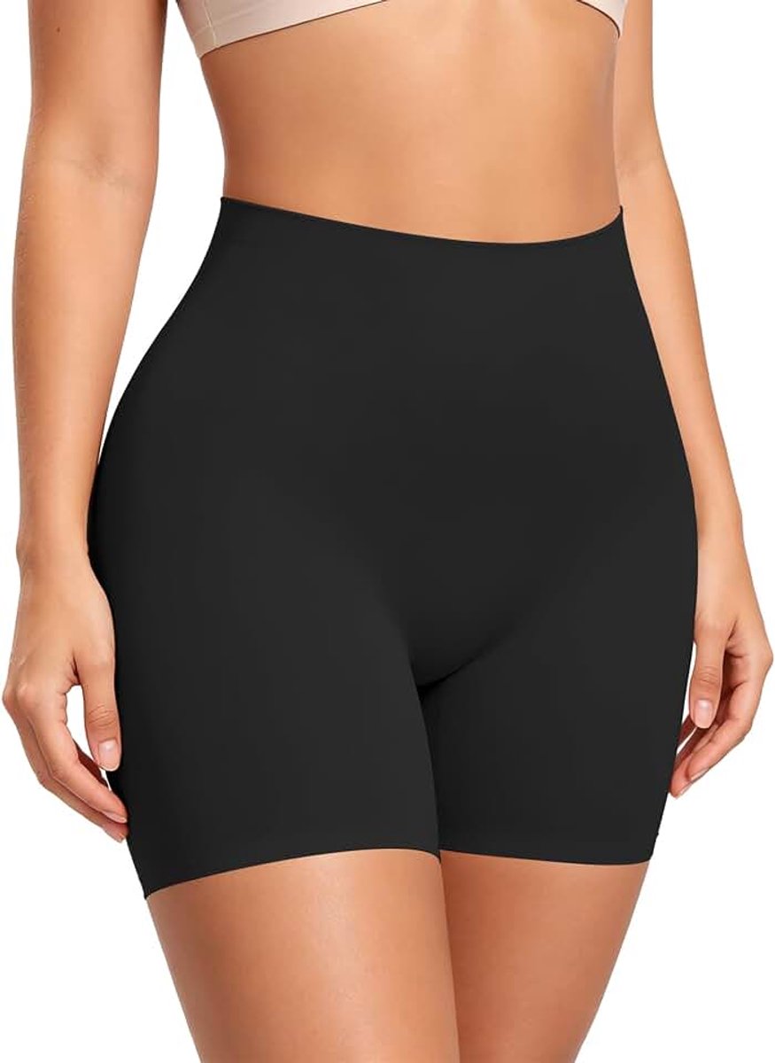 Fietsbroek Hoge Taille – Anti-Schuren Shorts voor onder Jurk – Naadloos & Ademend met Katoenen Kruis - 80% Nylon, 20% Elastaan