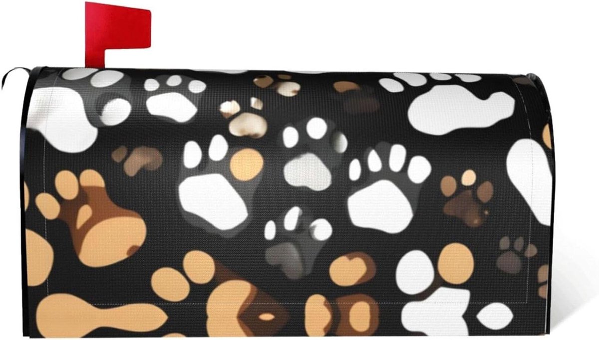 Brievenbus Cover - Post Cover - Brievenbus Versieren - Magnetische Bevestiging - 45 cm X 53 cm - Zwart