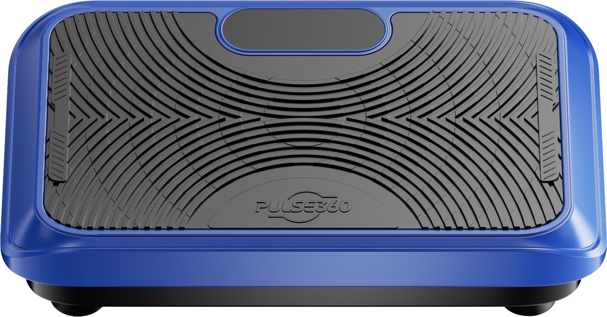 PULSE360 Trilplaat- Trilplaat fitness - Inclusief weerstandsbanden - 5 trainingsprogramma's - 99 snelheidniveaus - Met bluetooth muziek Vetverbrandingsapparaat met bewegingsgevoelige start-/stopfunctie Thuis Fitness -Blauw