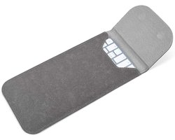 Premium Lederen Toetsenbord Cover Sleeve voor 2024 2023 2021 Apple iMac 24 inch M4 M3 M1 Magic Keyboard w/Out Touch ID A2449 A2450 Draadloze Magic Keyboard 2 Accessoires Case Pouch, Space Grey