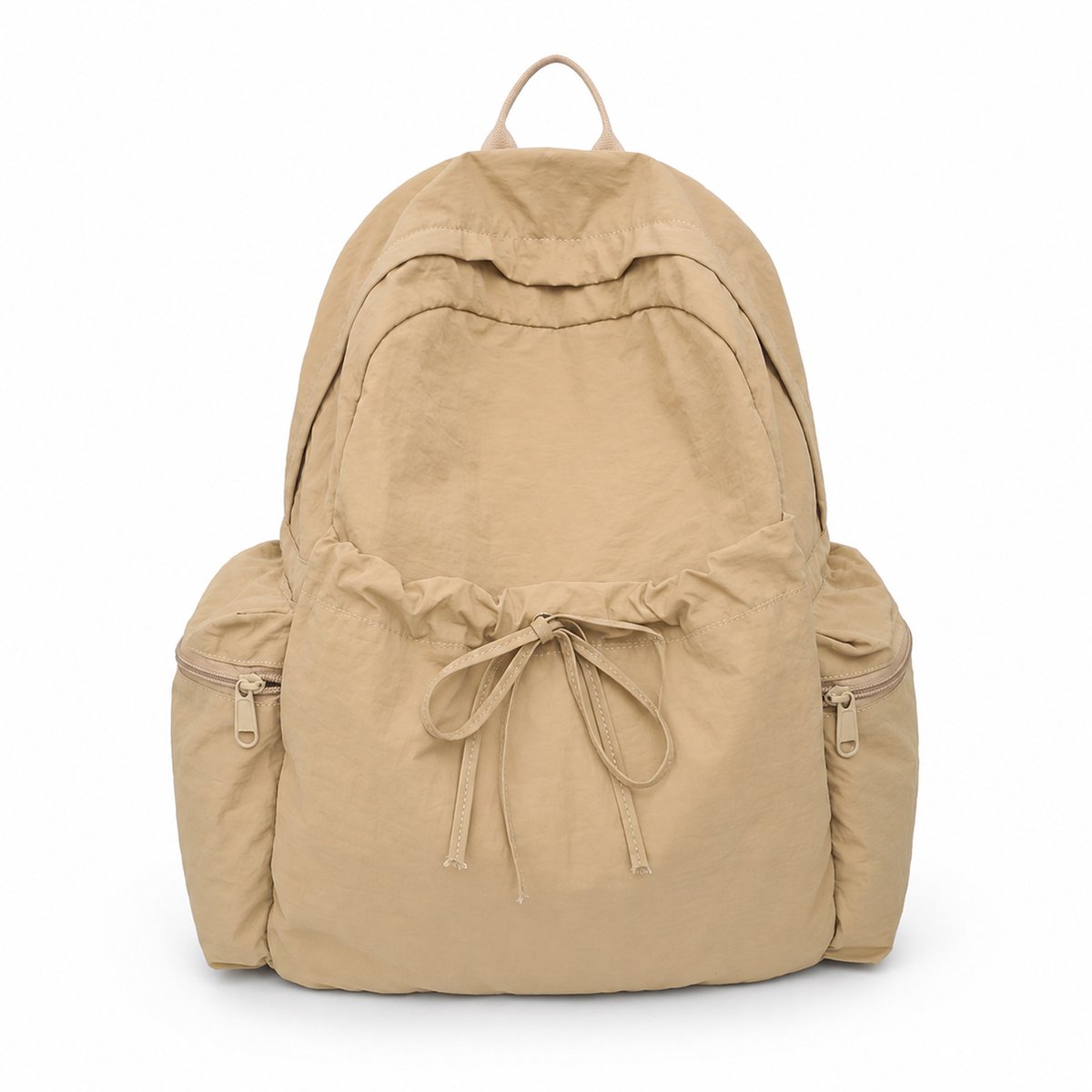 Rugzak - Bowknot Dagrugzak - Waterdichte Rugzak - Lichtgewicht en Grote Capaciteit - Voor Dagelijks Gebruik - Khaki