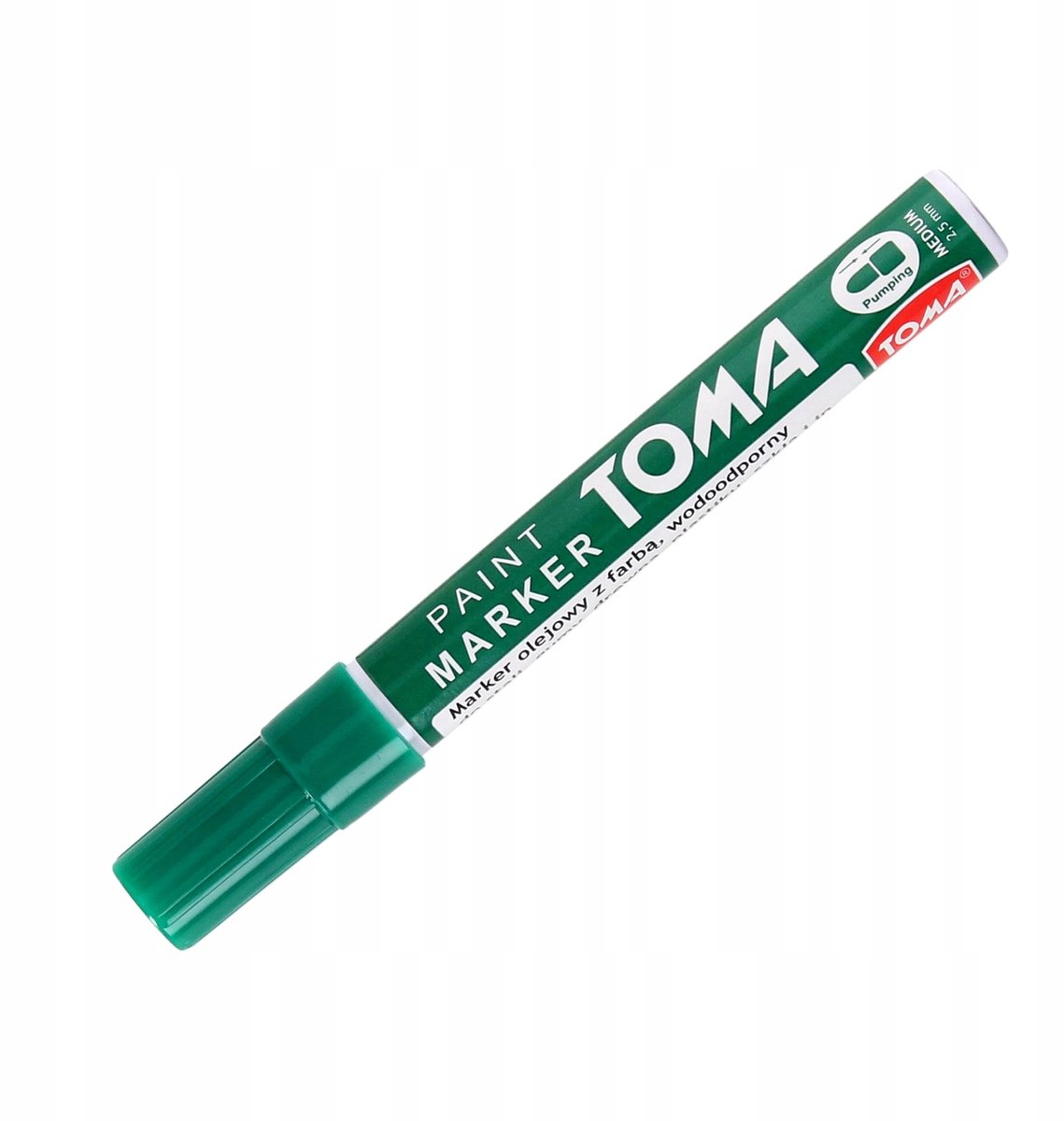 Toma Olie Marker 2.5mm Groen Rond - Duurzaam en Sneldrogend
