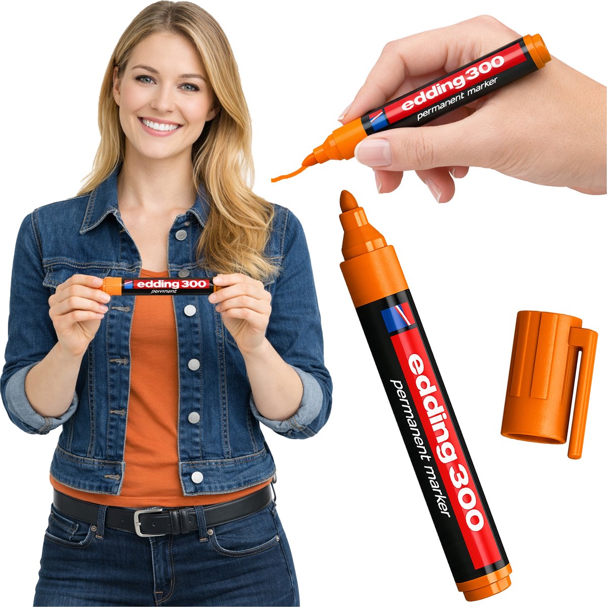 Edding Permanent Marker Waterdicht 1,5-3mm - Wit