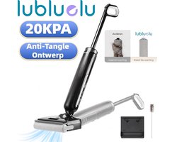 Lubluelu T9 nat- en droogzuiger - 180° ultradunne liggende stand - 20Kpa Draadloze Nat- en droogzuiger met zelfreinigend systeem – LCD-scherm - Alles-in-één vloerreiniger - Geschikt voor Harde vloer