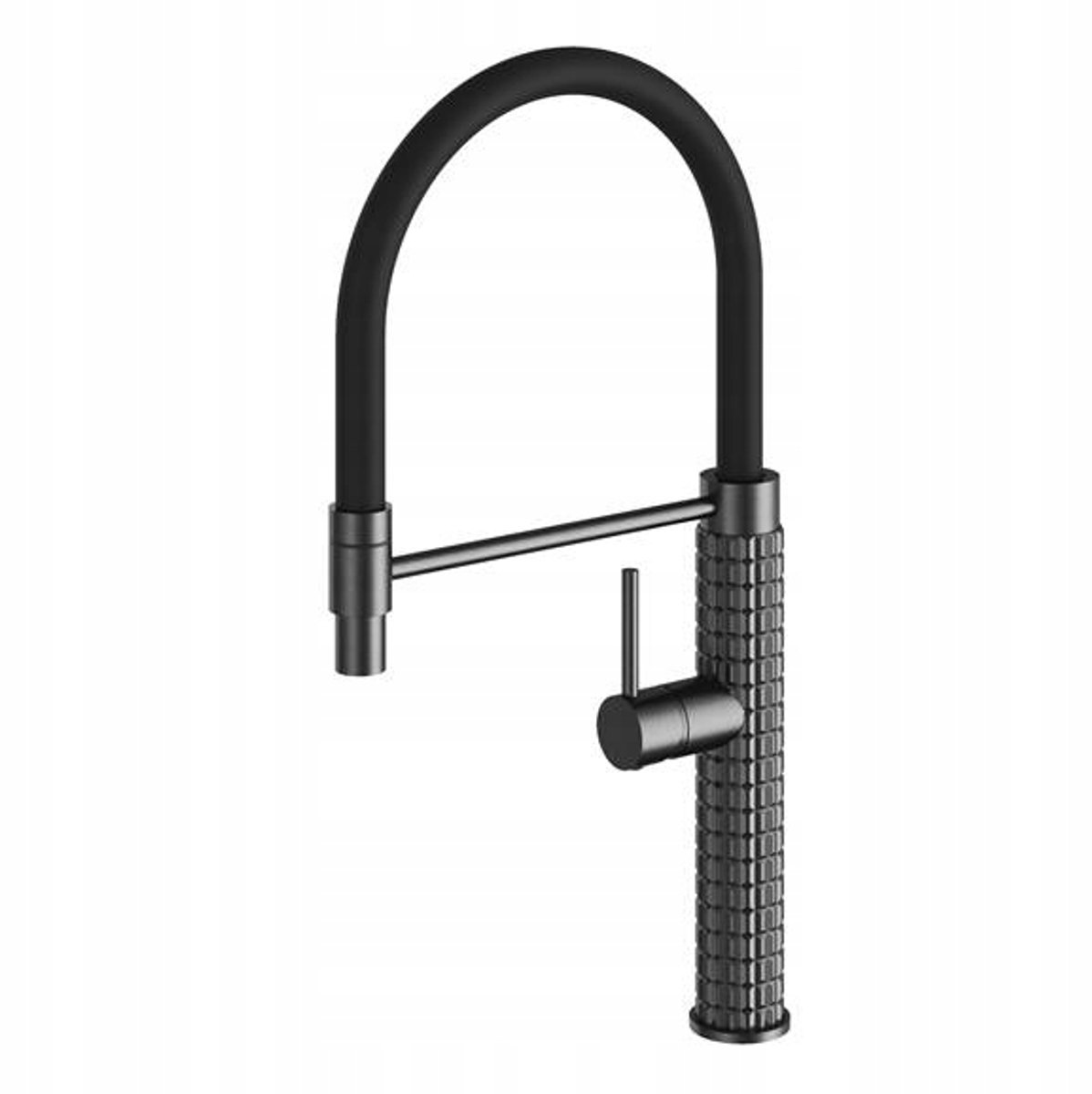 Keukenmengkraan Full Pro Gun Metal - Flexibele Uitloop