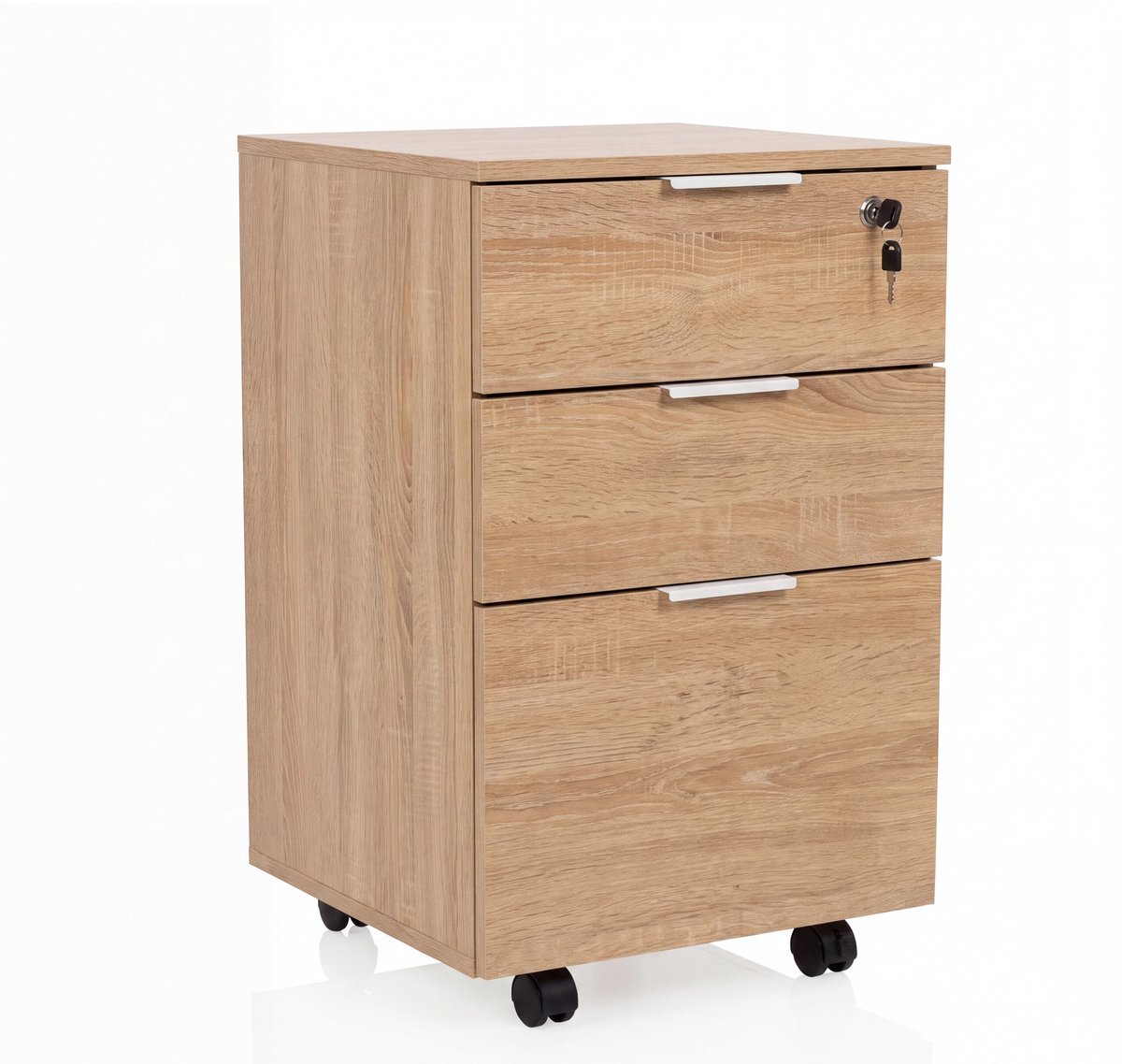 Rolcontainer / bureau-opbergkast Davik eiken hjh OFFICE
