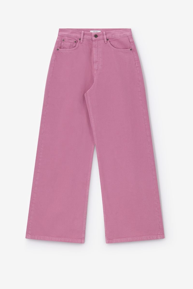 Sissy-Boy - Paarse hight waist wide leg jeans