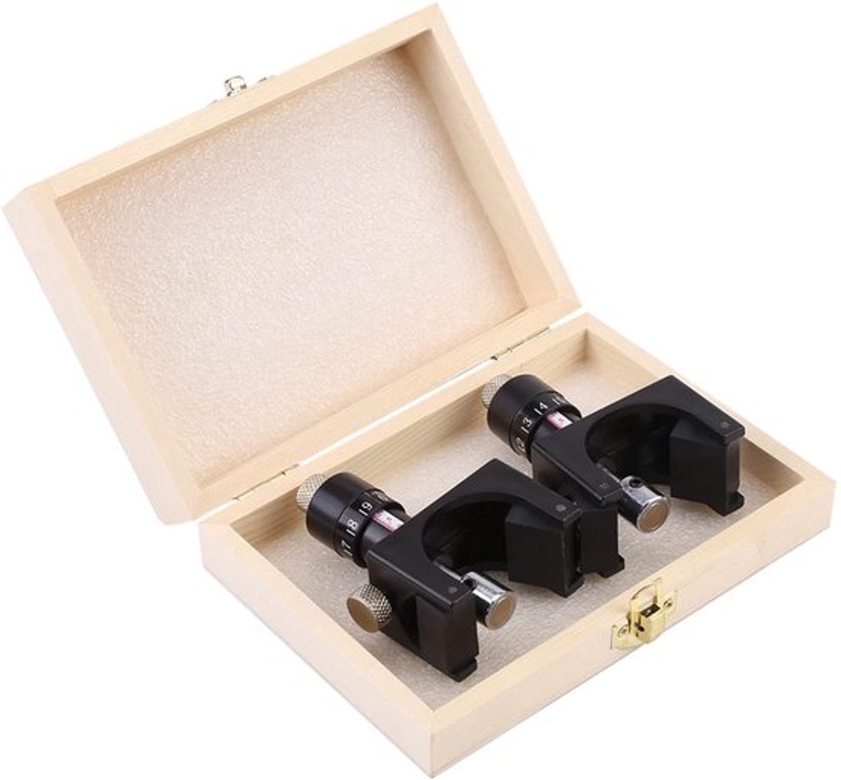 Schaafmes Instellingsmeter - Magnetische Schaafmes Instelling Jig - Nauwkeurige Instelling - 2 Stuks - Micro-instelbare Magneten - Eenvoudige Montage - Instelmal