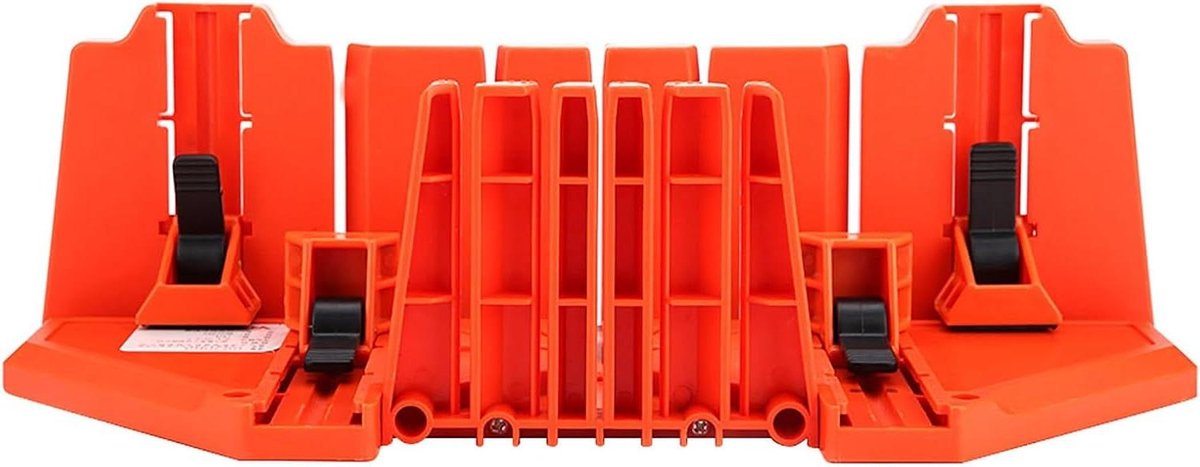 Verstekbak Snoeizaag - Houtzaagbak Hoek - Nauwkeurig Zagen - Antislip Ontwerp - 36x14x11 cm - Oranje