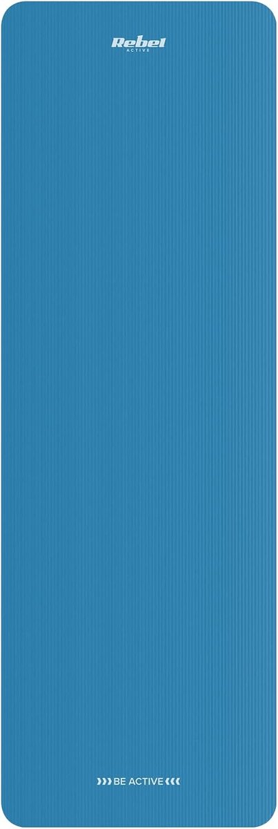 Yogamat - Fitnessmat Pilatesmat - Sporten Thuis - Antislip NBR Materiaal - 183x61 cm - Blauw van Yogamat — afbeelding 4