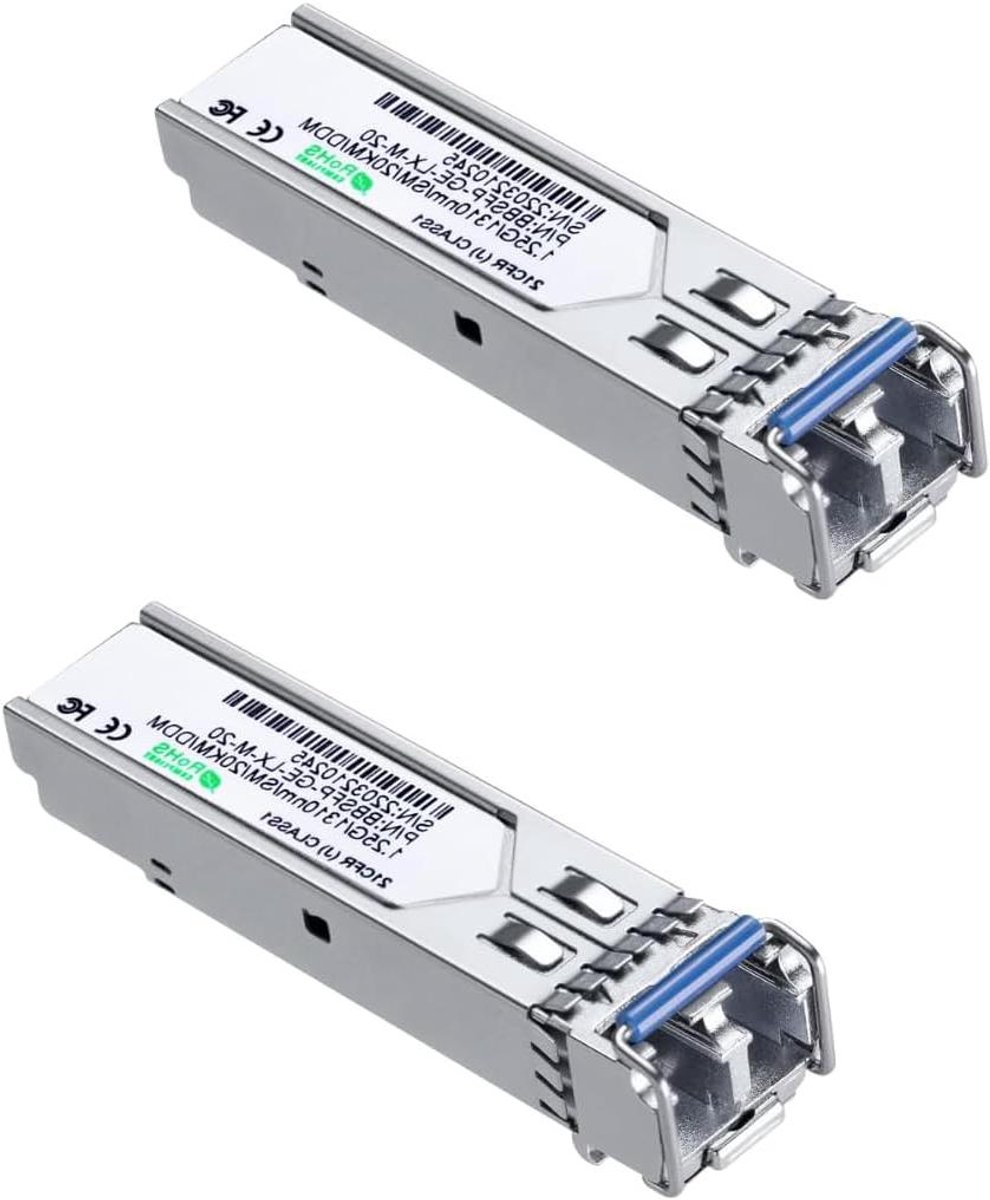 SFP Module - Netwerk Transceiver - Netwerk Uitbreiding - 20km Bereik - 1.25Gbps - Metaal