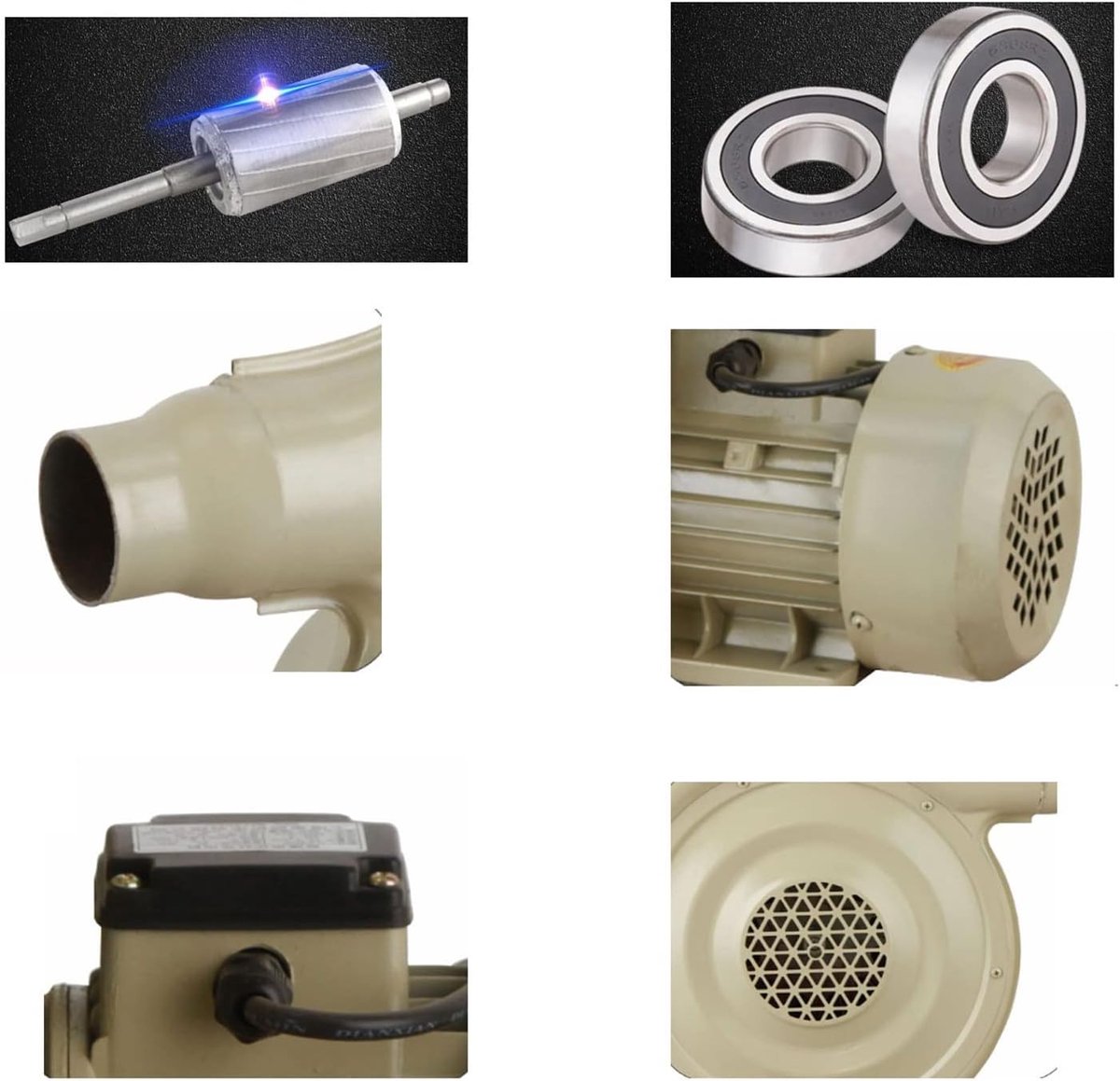Centrifugaal ventilator - Luchtverplaatser Blower - Lucht circuleren - Geluidsarme werking - 10x10x10 mm - Wit