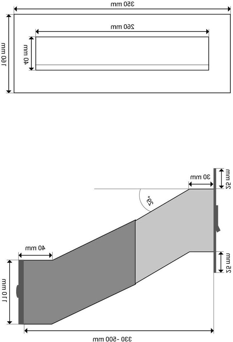 Muurdoorworp brievenbus - Roestvrij staal - Post veilig ontvangen - Variabele diepte - 35-50 cm - Zilverkleurig