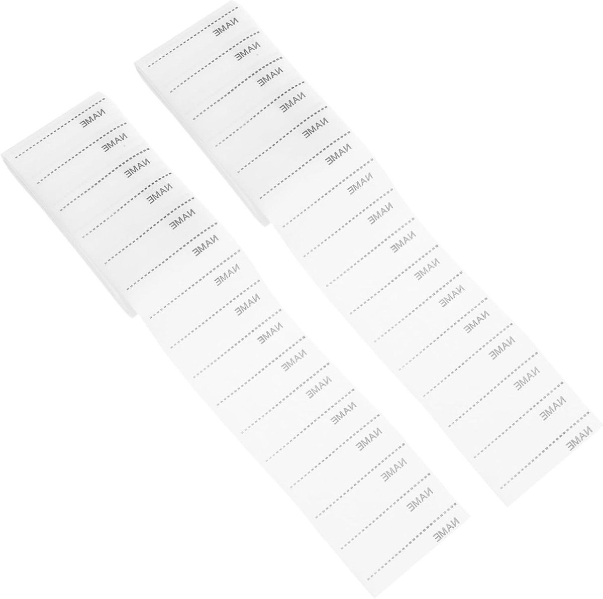 Naam Riem Etiketten - Instrijkbare Labels Kleding - Kleding Personaliseren - Beschrijfbaar met Stift - 200x5.5CM - Wit