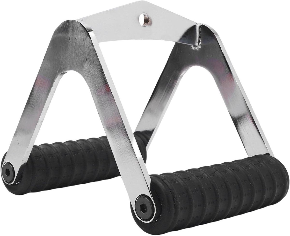Roeihandgreep - Trainingshandvat Krachttraining - Bovenlichaam Trainen - Antislip Zweetbestendig - 19 x 16 x 16 cm - Zwart