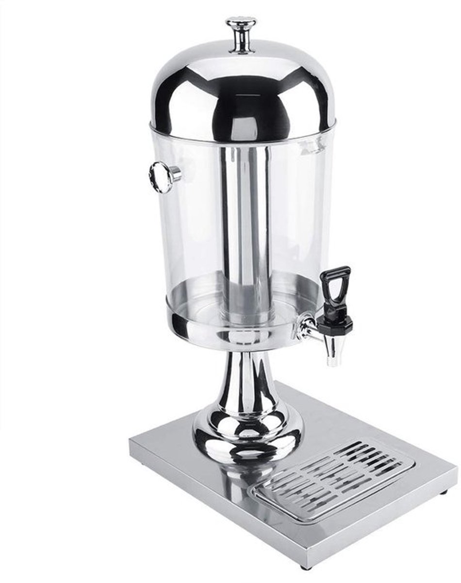 Drankdispenser 8L Roestvrij Staal - Drankdispenser met Kraan - Gescheiden Ontwerp - Geschikt voor Buffet/Restaurant - Veilig en Duurzaam - Ideaal voor Koffie/Thee - Sapdispenser