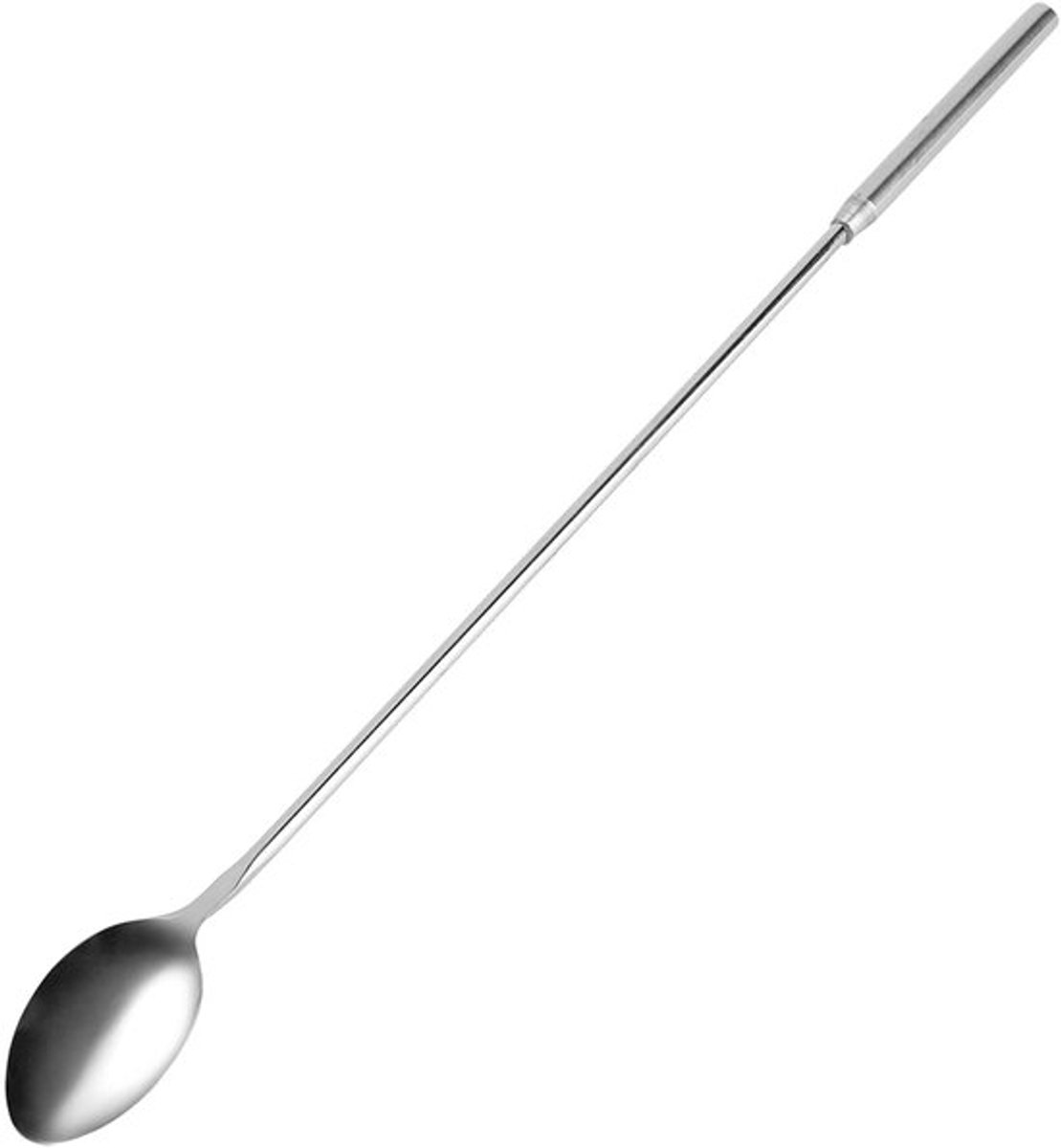 Barlepel 30 Cm - Roestvrij Stalen Barlepel - Druppelvormig Uiteinde - Comfortabele Handgreep - Essentieel voor Cocktails - Cocktaillepel