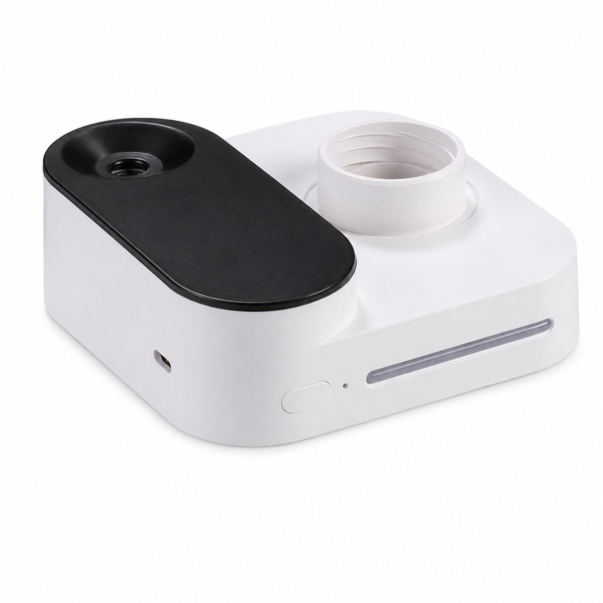Bobypet - Draagbare Mini Luchtbevochtiger op Batterij - Draadloze Luchtbevochtiger voor op Reis en Hotel - Stille Humidifier voor Auto en Kantoor - Geschikt voor Waterfles met Nachtlampje - Wit