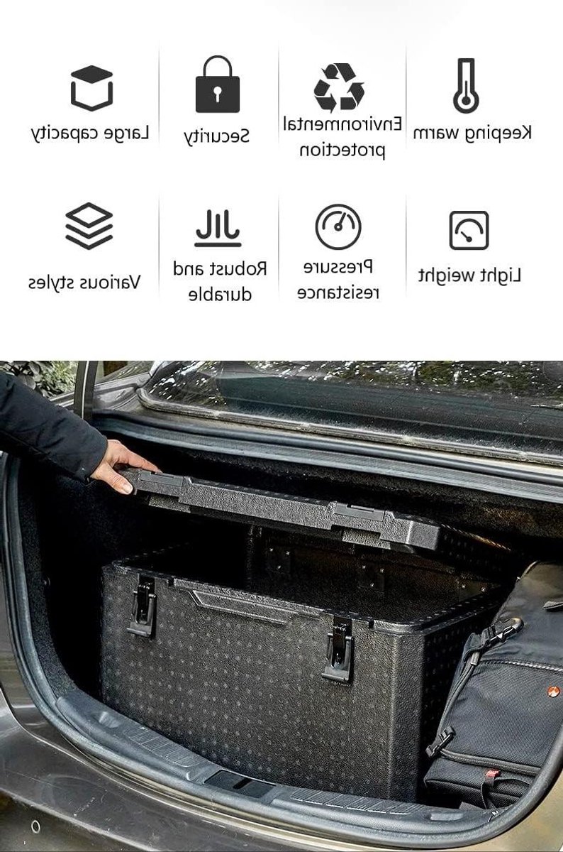 Geïsoleerde Doos - Koelbox Opslag - Buitenactiviteiten - Sterke Temperatuurregeling - 38L Capaciteit - Zwart