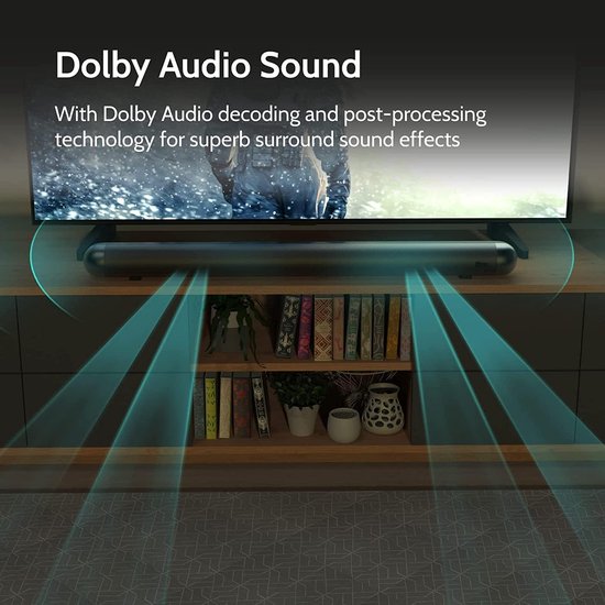 Geluidssysteem - Home Audio - Film Kijken - Dolby Audio - 60 Watt - Zwart — afbeelding 5